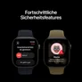 Apple Watch Series 12 GPS + Cellular 46mm Natural Titanium Case with Navy Blue Sport Band - M/L
