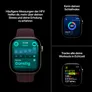Apple Watch Series 12 GPS + Cellular 46mm Natural Titanium Case with Navy Blue Sport Band - M/L