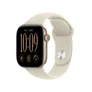 Apple Watch Series 12 GPS + Cellular 42mm Light Gold Aluminium Case with Sand Sport Band - S/M