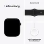 Apple Watch Series 12 GPS + Cellular 46mm Black Aluminium Case with Black Sport Band - S/M