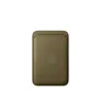 Apple Original iPhone Feingewebe Wallet mit MagSafe - Dunkeloliv