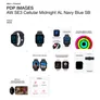 Apple Watch SE 3 GPS + Cellular 44mm Midnight Aluminium Case with Navy Blue Sport Band - M/L