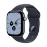 Apple Watch Series 12 GPS + Cellular 42mm Night Blue Ceramic Case with Navy Blue Sport Band - M/L