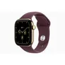Apple Watch Series 12 GPS + Cellular 42mm Radiant Gold Titanium Case with Burgundy Sport Band - S/M