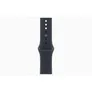 Apple Watch Series 12 GPS + Cellular 46mm Natural Titanium Case with Navy Blue Sport Band - S/M