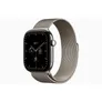 Apple Watch Series 12 GPS + Cellular 46mm Natural Titanium Case with Natural Milanese Loop - M/L