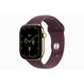 Apple Watch Series 12 GPS + Cellular 46mm Radiant Gold Titanium Case with Burgundy Sport Band - S/M