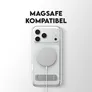 CARE by PanzerGlass Kickstand Case Transparent m. Weiss MagSafe iPhone 17/18 Pro Max