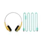 Philips TAMS1YL/00 kabellose und kabelgebundene On-ear Kopfhörer USB-C Bluetooth gelb