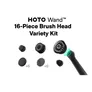 HOTO QWQJA11 Wand 16-teiliges Set mit verschiedenen Bürstenköpfen