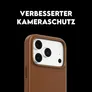 CARE by PanzerGlass Solo Vegan Leather Case Braun m. MagSafe iPhone 18/17 Pro