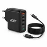 Acer 100W GaN USB-C Schnellladegerät ZL.ADTCC.00L | 3x USB-C, 1x USB-A, Power Delivery, 4 Geräte gleichzeitig