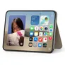 Apple iPhone Duo Folio mit Standfuß Schutzhülle Taupe