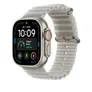 Apple 49mm Ocean Armband Halbtransparentes Grau - Titan Natur