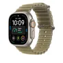 Apple 49mm Ocean Armband Halbtransparentes Seegrasgrün - Titan Natur