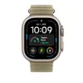 Apple 49mm Ocean Armband Halbtransparentes Seegrasgrün - Titan Natur