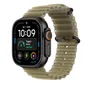 Apple 49 mm Ocean Armband Halbtransparentes Seegrasgrün - Titan Schwarz