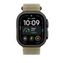 Apple 49 mm Ocean Armband Halbtransparentes Seegrasgrün - Titan Schwarz