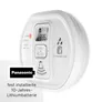 Ei Electronics Ei208D Kohlenmonoxidmelder, CO-Melder mit LCD-Display und Batterie für 10 Jahre, Stand-alone-Gerät, weiß
