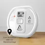Ei Electronics Ei208D Kohlenmonoxidmelder, CO-Melder mit LCD-Display und Batterie für 10 Jahre, Stand-alone-Gerät, weiß