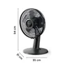 Rowenta VU2750F0 Turbo Silence Extreme+ Tischventilator schwarz