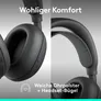 Logitech Zone Vibe Pro Bluetooth Headset mit ANC | 3 KI-Mikrofone | Multipoint Bluetooth 5.2 | Bis zu 66 Stunden Akkulaufzeit | USB-C | Grafit