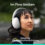 Logitech Zone Vibe Pro Bluetooth Headset mit ANC | 3 KI-Mikrofone | Multipoint Bluetooth 5.2 | Bis zu 66 Stunden Akkulaufzeit | USB-C | Weiß