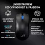 ASUS ROG Harpe II ACE Wireless Gaming Maus schwarz | 48 g Ultralight | 42.000 DPI | 8K Polling Rate | Bluetooth, RF & USB, Schwarz
