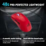 ASUS ROG Harpe II ACE Wireless Gaming Maus schwarz | 48 g Ultralight | 42.000 DPI | 8K Polling Rate | Bluetooth, RF & USB, Lava-Rot