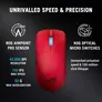 ASUS ROG Harpe II ACE Wireless Gaming Maus schwarz | 48 g Ultralight | 42.000 DPI | 8K Polling Rate | Bluetooth, RF & USB, Lava-Rot