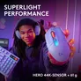 Logitech G G305 X LIGHTSPEED Gaming-Maus Lila, kabellos, Bluetooth, 2.4 Ghz Empfgänger, RGB, Hero 44K-Sensor, Anpassbar via Logitech G HUB