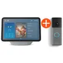 Amazon Echo Show 8 weiß + RING Battery Video Doorbell 2 - 2K grau