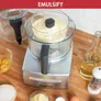 Magimix Food Processor CS 4200 XL Küchenmaschine Matt Chrome Multifunktions-Küchenmaschine mit XL-Einfüllschacht