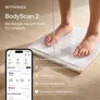 Withings Body Scan 2 smarte Körperwaage weiß