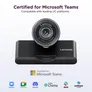 Lenovo QHD Webcam 2K (2560x1440) | KI Auto-Framing | HDR | Autofokus | Teams-zertifiziert | USB-C | Privacy Shutter
