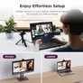 Lenovo 4K Pro Webcam mit KI-Autoframing, Sony STARVIS 2 Sensor, HDR, USB-C und Microsoft Teams Zertifizierung