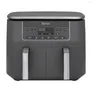 Ninja Dual Zone Heißluftfritteuse 7,6 L metallic grau