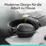 Logitech Zone Vibe 100 Stereo Headset, Grafit - Bluetooth, USB-C, Windows, macOS oder ChromeOS sowie iOS und Android
