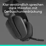 Logitech Zone Vibe 100 Stereo Headset, Grafit - Bluetooth, USB-C, Windows, macOS oder ChromeOS sowie iOS und Android