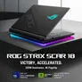 ASUS ROG Strix Scar 18 G835LXG-TQ378W 18 Zoll Gaming Laptop Intel Core Ultra 9 290HX Plus NVIDIA GeForce RTX 5090 64 GB RAM 4 TB SSD Windows 11 Home Off Black