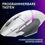 Logitech G502 X PLUS LIGHTSPEED Gaming Maus kabellos | HERO 44K Sensor, RGB, LIGHTFORCE Hybrid Switches, 13 programmierbare Tasten, Weiß