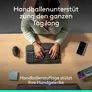 Logitech Wave Keys kabellose ergonomische Tastatur mit Handballenauflage, Bluetooth & Logi Bolt, Grafit