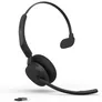 Jabra Evolve3 45 Mono MS Schwarz Kabelloses Bluetooth-Headset, USB-A Dongle und Ladestation, ANC, Microsoft Teams zertifiziert