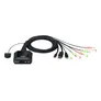 ATEN 2-Port USB-C-DisplayPort-Kabel KVM Switch