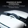 Razer Basilisk V4 HyperSpeed kabellose Gaming-Maus – 33K Sensor, HyperScroll, Bluetooth, Chroma RGB, Weiß