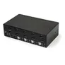 Startech.com 4-Port Dual DisplayPort KVM Switch | 4K 60 Hz | Dual Monitor | USB Hub | Audio