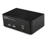 StarTech.com 2-Port Dual DisplayPort KVM Switch mit USB & Audio, Dual Monitor, 2560 x 1600 bei 60 Hz