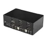 StarTech.com 2-Port Dual DisplayPort KVM Switch mit USB & Audio, Dual Monitor, 2560 x 1600 bei 60 Hz